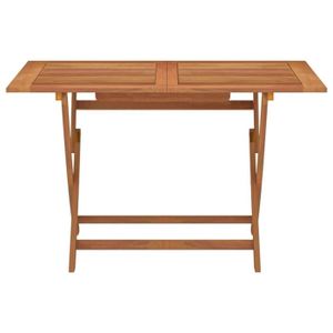 TABLE DE JARDIN  Table pliable de jardin 120x70x75 cm Bois d'eucaly
