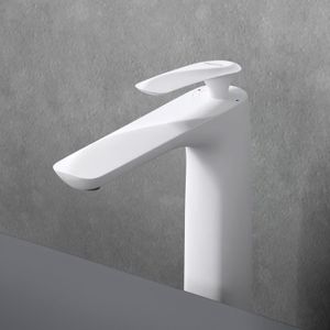 ROBINETTERIE SDB Robinet pour lavabo et vasque mitigeur blanc SOGOO