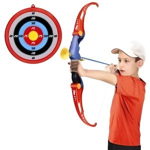 ARC À FLÉCHETTE MOUSSE Jeu de tir à l'arc pour enfant - Archer Set Kid - Ventouse flèches et cible - 66 cm