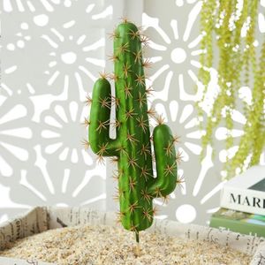 FLEUR ARTIFICIELLE Plantes - Composition florale,Cactus artificiel décoratif,fausses plantes tropicales succulentes,boule - Yellow-L without pot