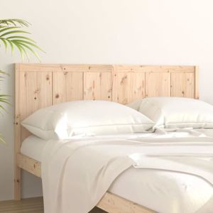 TÊTE DE LIT Tête de lit en bois massif de pin ESTINK 145,5x4x100 cm - Vintage - Marron