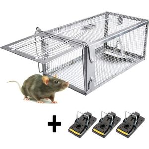 Z&K Piège à souris, piège à rats réutilisable avec couvercle à