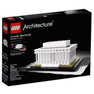 KIT MODÉLISME Lego Architecture - LEGO - Lincoln Memorial - 274 pièces - Blanc, Kaki et Noir