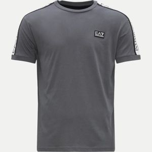 T-SHIRT TEE SHIRT EA7 ARMANI BANDE TAPE GREY