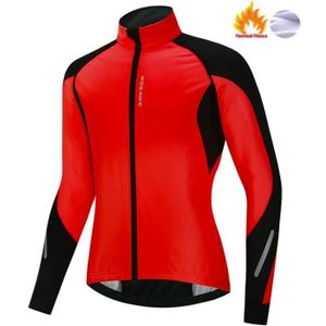SUKUTU Veste de cyclisme pour hommes Coupe-vent imperméable Maillot de vélo chaud thermique Manteau VTT SUKUTU Veste de cyclisme pour hommes Coupe-vent imperméable Maillot de vélo chaud thermique Manteau VTT