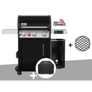 BARBECUE Barbecue à gaz intelligent Weber Spirit EPX-325S GBS avec housse de protection 126x81x116cm Noir