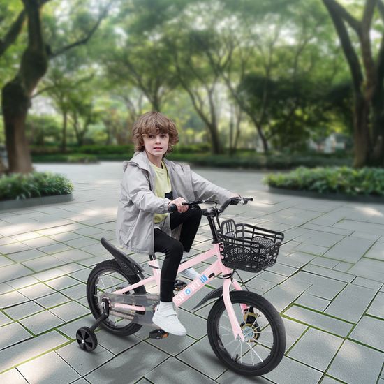 Vélo Enfant SCH Bikes – 14 Pouces, Rose, Avec Panier Et Poupée Porte-bébé