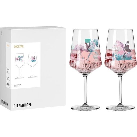 RITZENHOFF Lot De 2 Verres à Vin Rouge 600 Ml - Série Glanzlicht Fabriqué En Allemagne