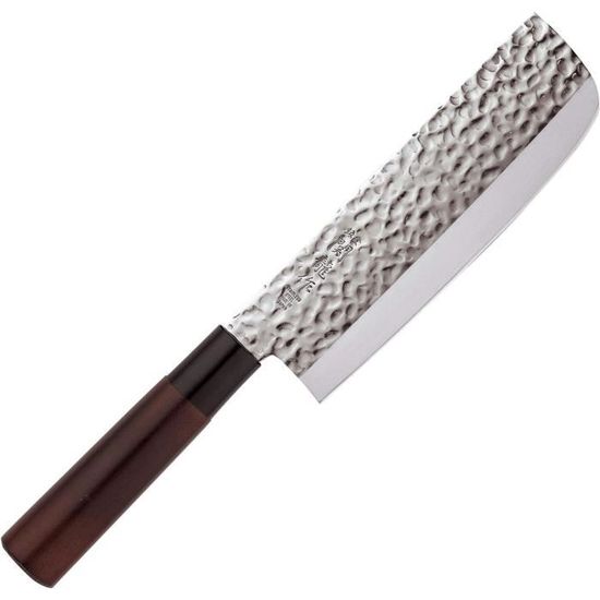 Couteaux de cuisine Légende lame en acier damassé et manche en bois
