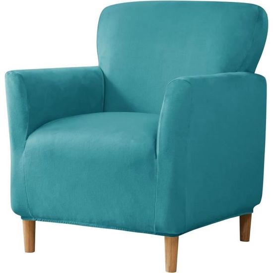 Housse De Fauteuil Extensible 2 Pièces En Polyester/spandex - Pour Fauteuil Club, Chesterfield, Salle à Manger | Couleur Vert Sauge, Lavable Machine, Facile à Installer