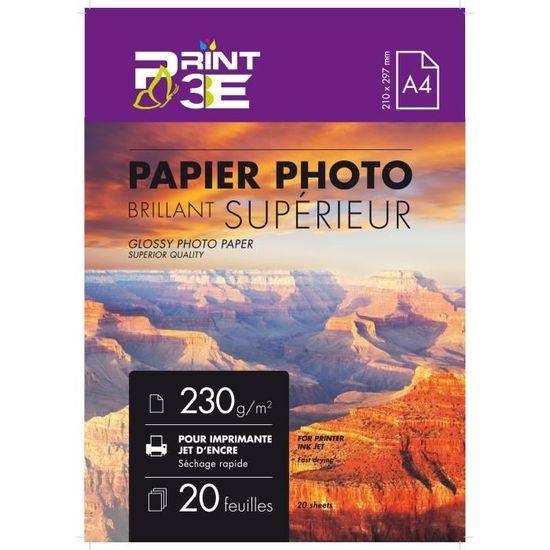 PPD 100 x A3 Papier Photo Super Premium Satiné - Perlé, Jet d'Encre