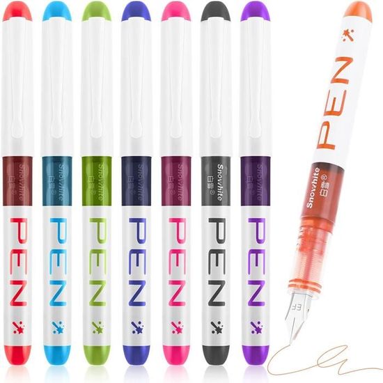 Stylos-plume Jetables Zebra Fuente - Lot De 3 - Encre Bleue - Pointe 0,6mm