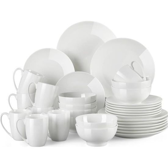 LOVECASA, Serie Sweet. 48pcs - Servizio da tavola completo moderno in