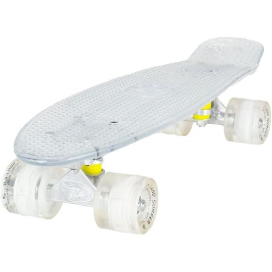 Skateboard Vintage SAINVAL FIBRE NOS - Orange - Roulements ABEC7 Neufs - Occasion
