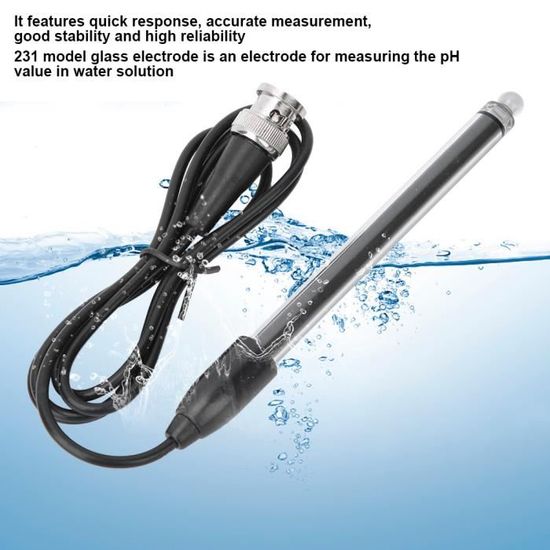 Sonde Électrode PH PH-91A Avec Connecteur BNC – Précise & Durable Pour Aquarium, Piscine, Hydroponie