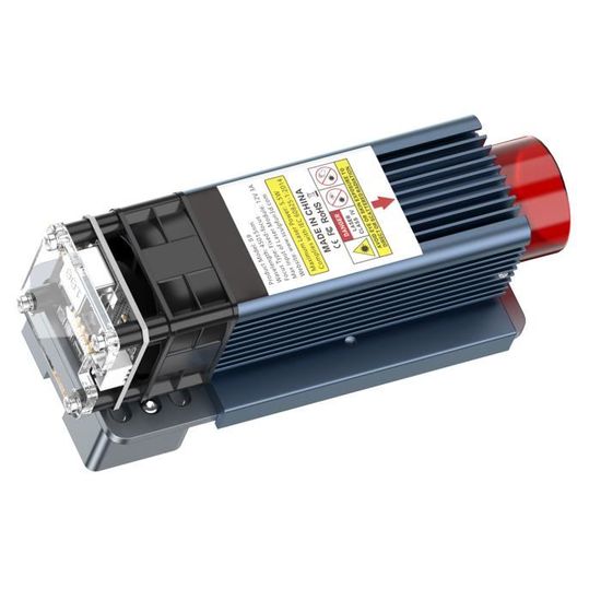 Module Laser 405nm 1000mW Pour Machine De Gravure DIY - Tête Laser Réglable Avec Dissipateur Thermique, Pour Bois, Cuir, Papier