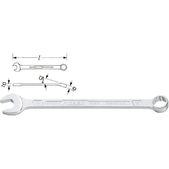 600n-10 //Fourche Clé Nouveau Hazet Ring