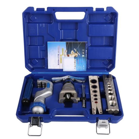 Kit D'évasement Et Coupe-tube Pour Tuyauterie - 7 Diamètres (3/16" à 5/8") - Pour Climatisation, Frein, Plomberie - Mallette Incluse - 9