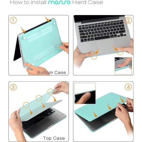 Coque MOSISO pour MacBook Pro 15 Pouces avec Retina Display A1398 Plastique Étui Rigide Gris