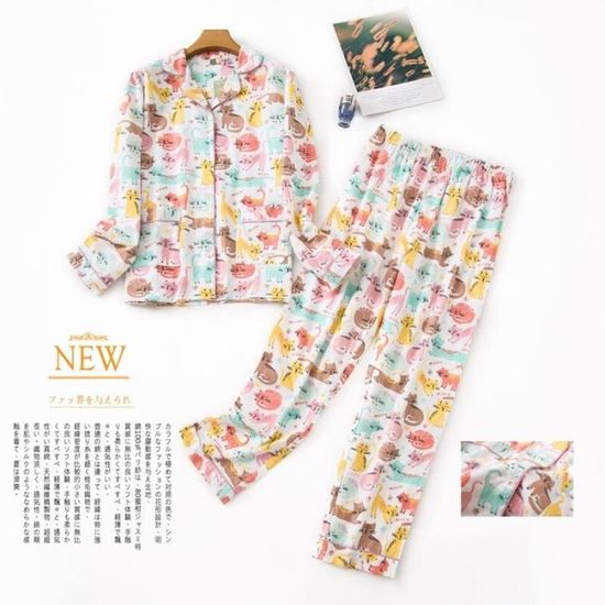 Pyjama Femme Velours éponge – Ensemble 2 Pièces Long – Confort Maison Automne-hiver – Tenue Décontractée - 2