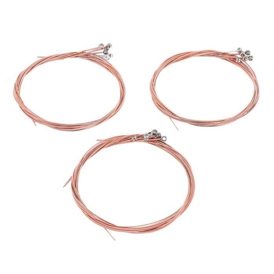 Lot De 3 Jeux De Cordes Western Acier SK30-010-047 – Calibre Super Léger Pour Guitare Folk/Acoustique