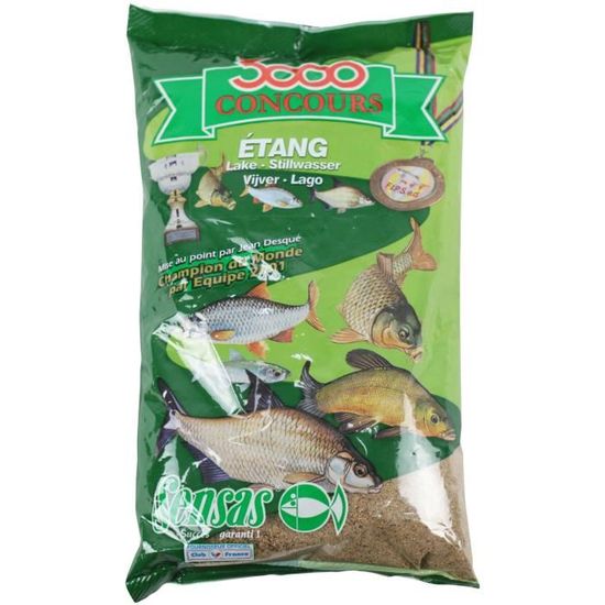 Amorce SENSAS 3000 Super black Brèmes - 1Kg