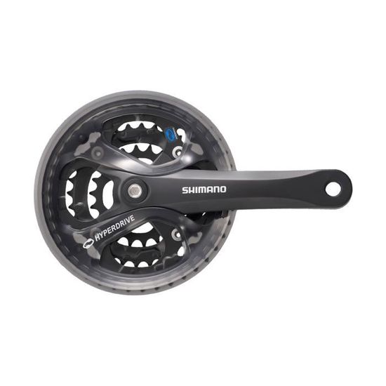 Pédalier Triple Shimano FC-TX71 Noir - 170mm 48/38/28Dents - Occasion Bon État