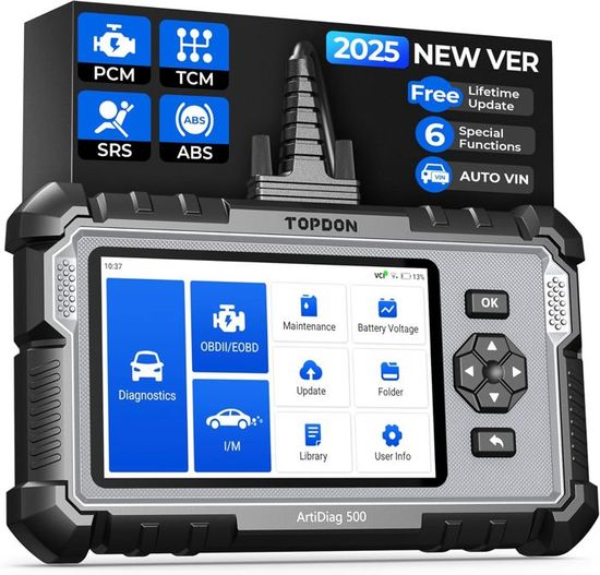 Scanner Auto Topdon Artidiag PRO - Diagnostic Complet OBD2 (WiFi, 31+ Fonctions)