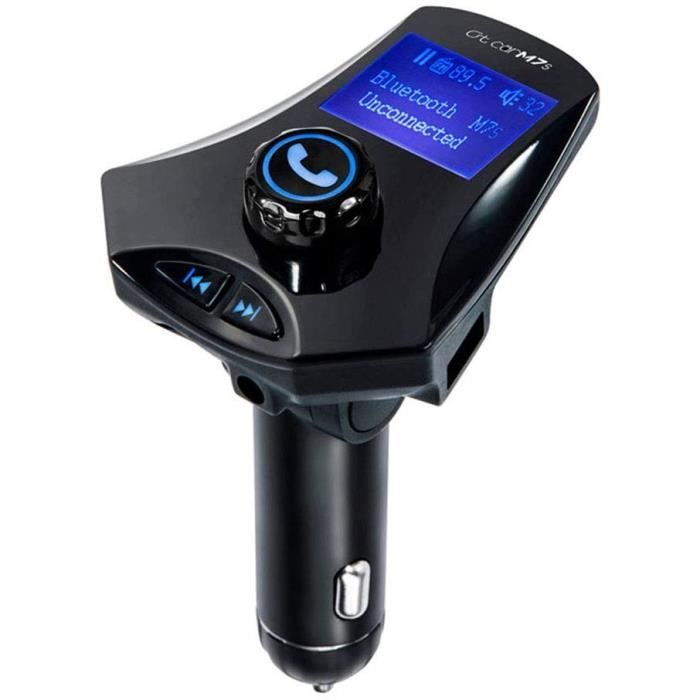 Transmetteur FM Bluetooth 5.3 Pour Voiture - Adaptateur MP3, Chargeur USB, Mains Libres, 48W, Micro Inclus, Neuf