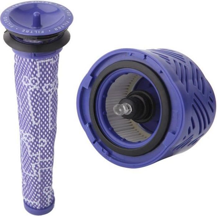 1 Pré- Filtre Et 1 Kit De Filtres Hepa Pour Dyson V6 Absolute Sans Fil Stick Aspirateur. Remplace La Pièce 965661- 01 Et 966741- 01