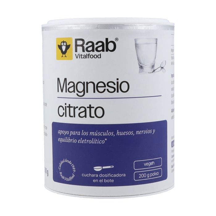 Citrate de magnésium en poudre - boîte 200 g - RAAB