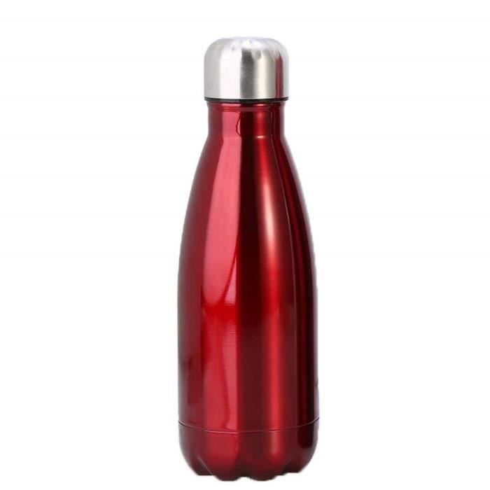 Bouteille d'eau boisson Sport 350-500-750ml en Acier Inoxydable Isolées Sous Vide Double Paroi pour Cyclisme Gym Yoga, R HH22528