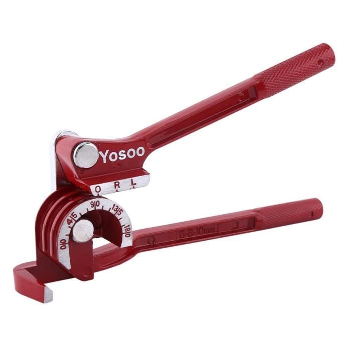 DBA Cintreuse de tubes trois en un à 180 ° alliage d'aluminium rouge