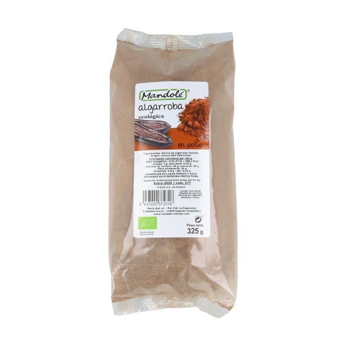 Mandole+Farine de caroube bio 375 g