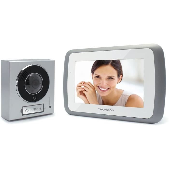Thomson 512162 Interphone video couleur 7'', Gris 108