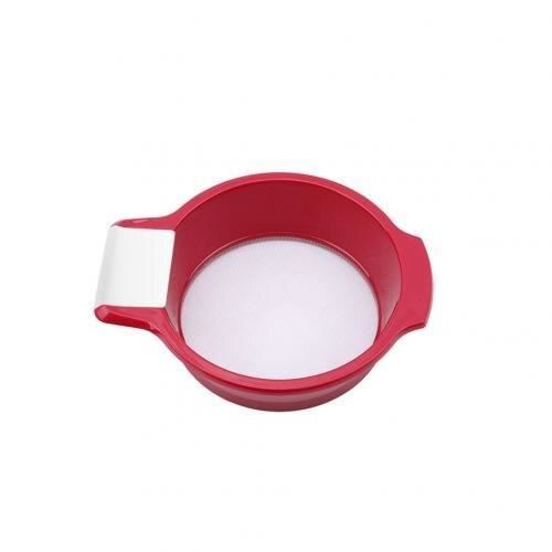 Passoire,Tamis de tamis de sucre de farine de maille Fine d'acier inoxydable avec le grattoir - Type S