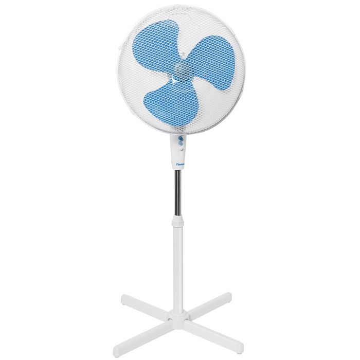 BESTRON Ventilateur sur pied - Panier 45cm - Blanc - 45W - Débit d'air 58,45m³/min. - Vitesse de l'air 3,13m/sec - Sonore: 56,6 dB