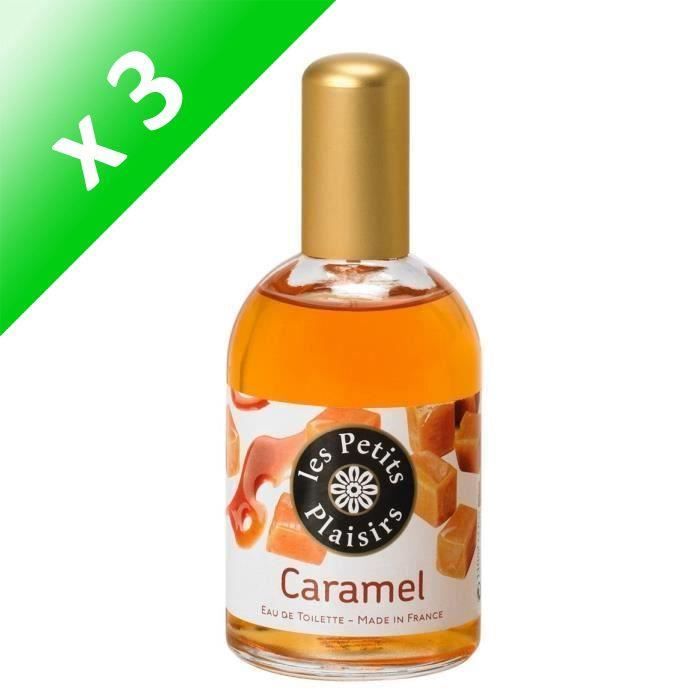 LES PETITS PLAISIRS Eau de toilette - Caramel - 110ml (Lot de 3)