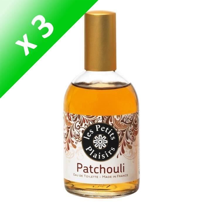 LES PETITS PLAISIRS Eau de toilette - Patchouli - 110ml (Lot de 3)