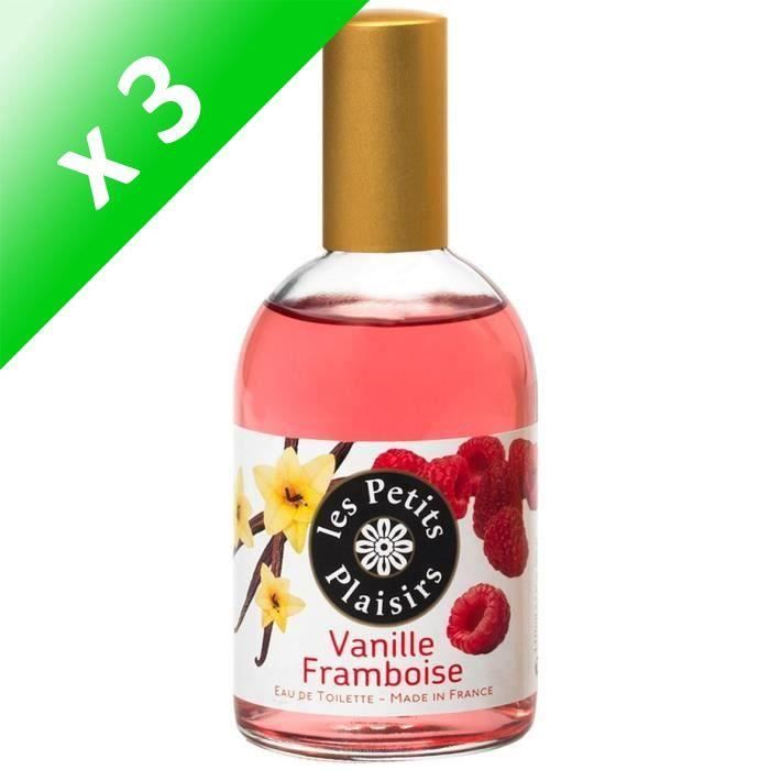 LES PETITS PLAISIRS Eau de toilette - Vanille framboise - 110ml (Lot de 3)