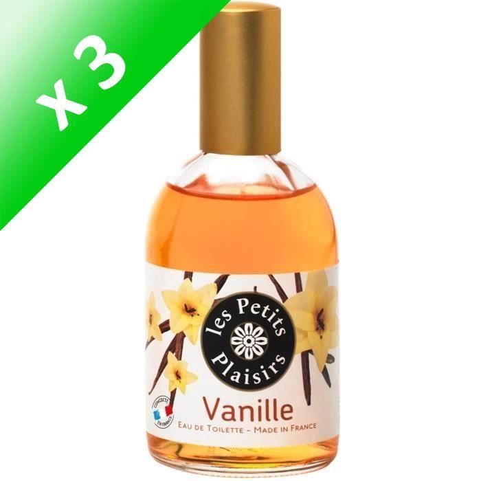 LES PETITS PLAISIRS Eau de toilette - Vanille - 110ml (Lot de 3)