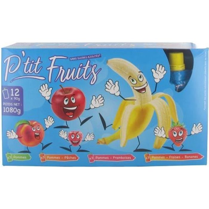 Compote gourmande P'tit Fruits - 1,08kg