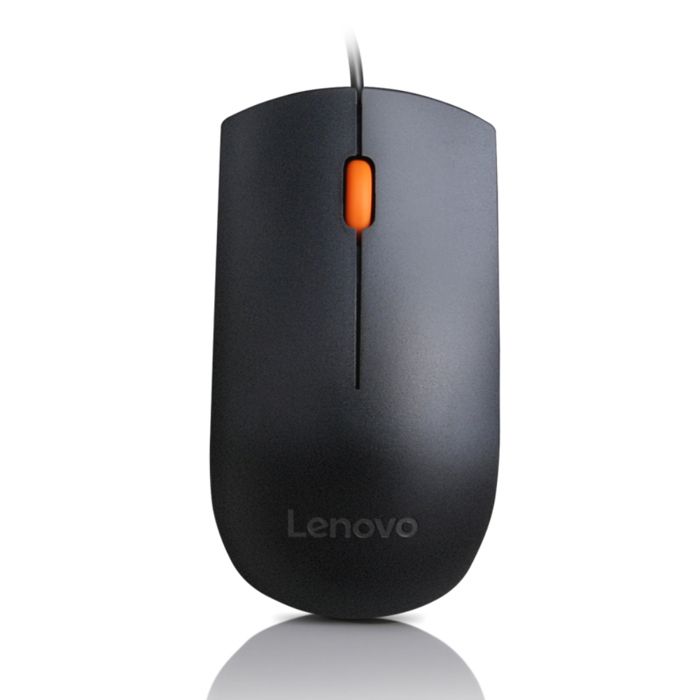 Lenovo Souris Lenovo 300 Noir Souris filaire optique USB 1600 dpi 3 Boutons Ergonomique Confort GX30M39704
