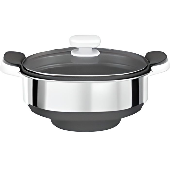 Moulinex Cuiseur Vapeur XF384B10 Accessoire Companion Officiel Bol Collecteur Jus Compatible avec Tous les Robots Cuisine Companion