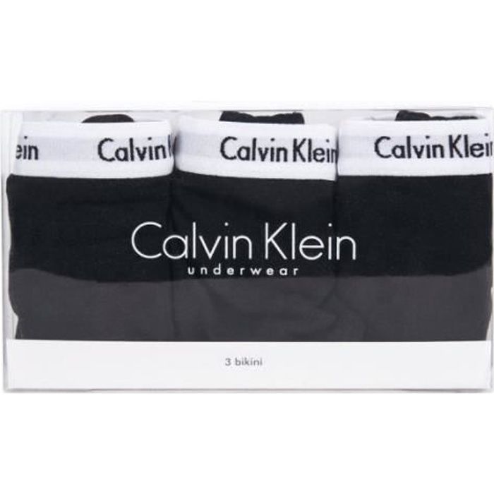 Culotte - Calvin Klein - Lot de 3 bas de bikini CALVIN KLEIN - NOIR M