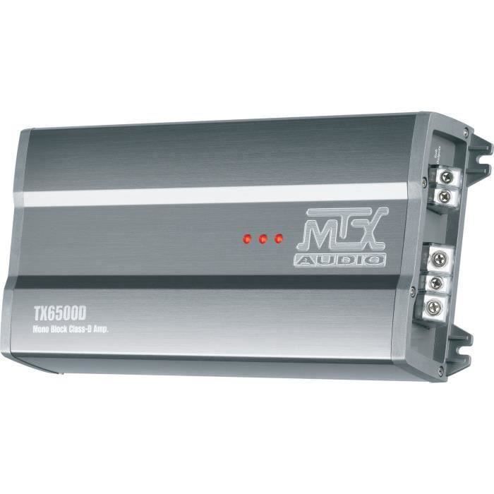 SHOT CASE - MTX TX6500D Amplificateur 12V Bloc Mono Classe-D 1x500W RMS en Aluminium