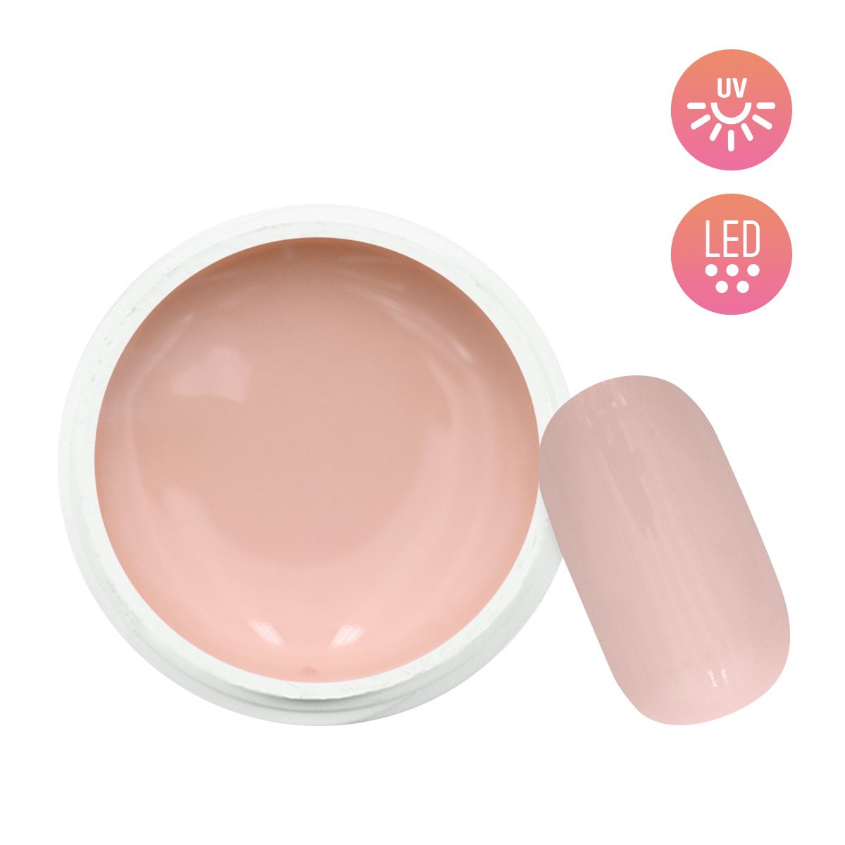 Gel UV / LED Couleur Nude Clair - 5ml