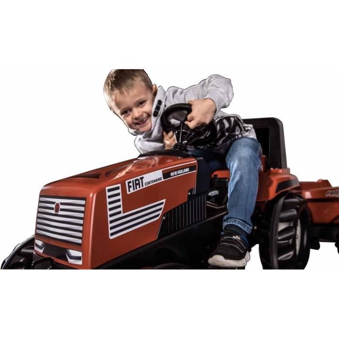 Tracteur à pédales FIAT Centenario avec remorque basculante