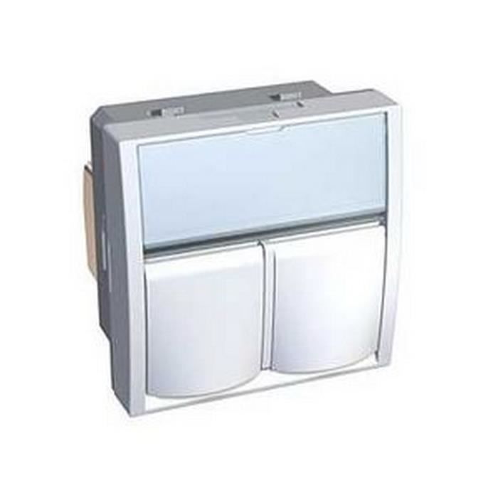 SCHNEIDER ALB45336 - Altira - Prise double RJ45 cat6 FTP