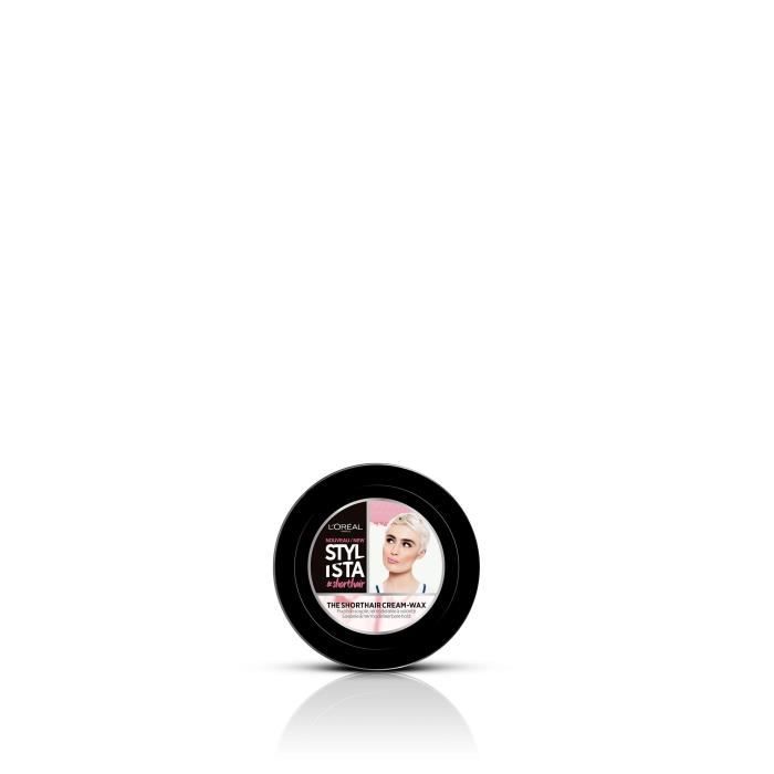 L'OREAL PARIS Stylista Cire-en-crème coiffante cheveux courts The Shorthair - 75 ml - Beige clair